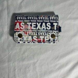 Texas Wallet Colorfull with Cash, ID, 3 Cards, and Coin Slots Robin Ruth. Velcro